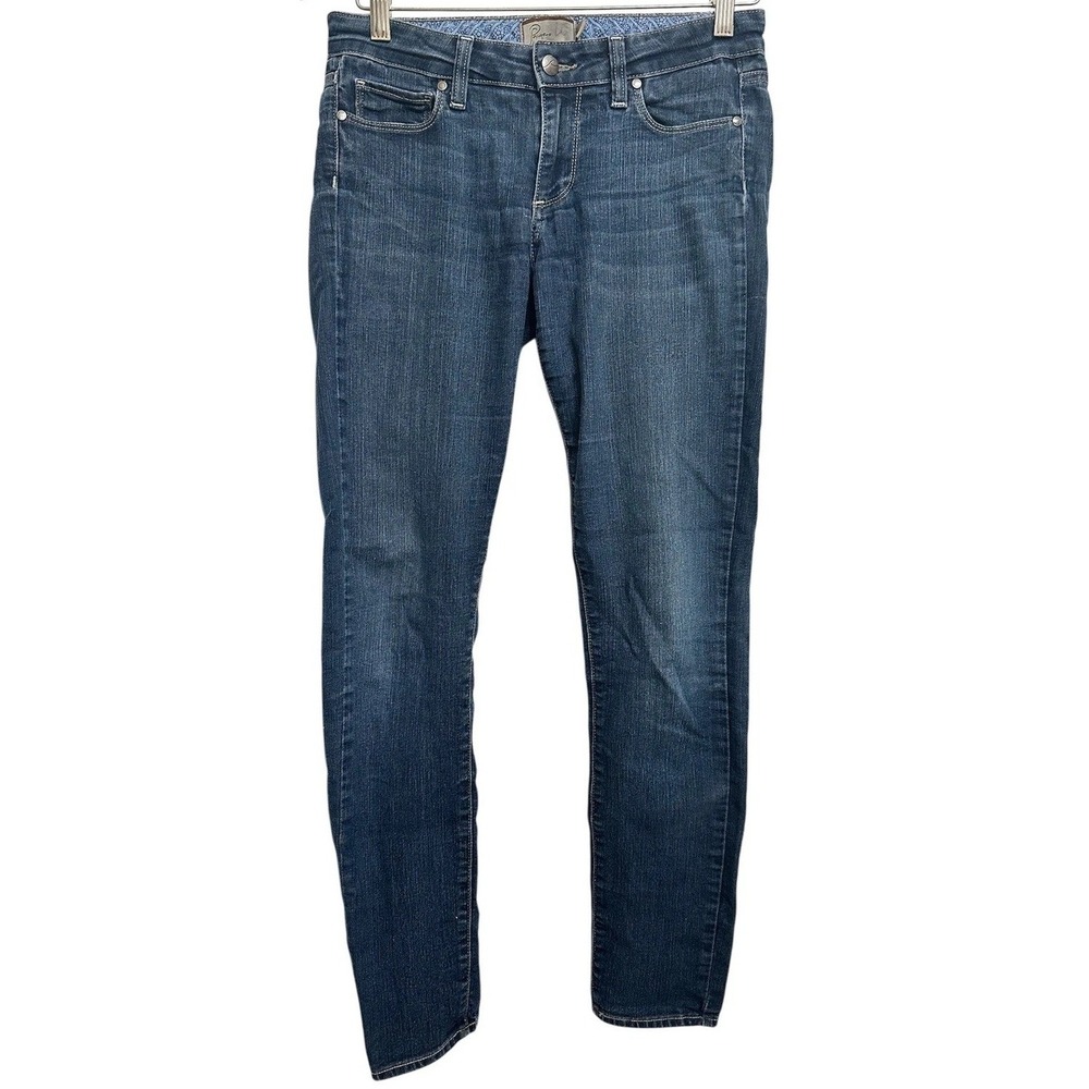 Paige Skyline‎ Skinny Jeans Womens 27 Dark Wash Mid Rise Stretch Denim USA Made